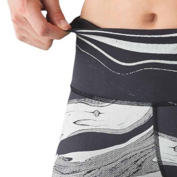 Lululemon Speed Wunder Tight (Nulux) Marbled Mix 50G White Black Size 6 - Picture 9 of 13